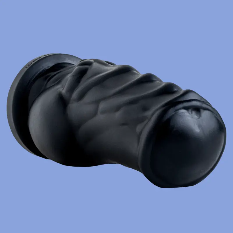 Hankey's Toys Solatok Fantasy-Dildo, Knot-Basis, 3 Größen | Dark-Ink