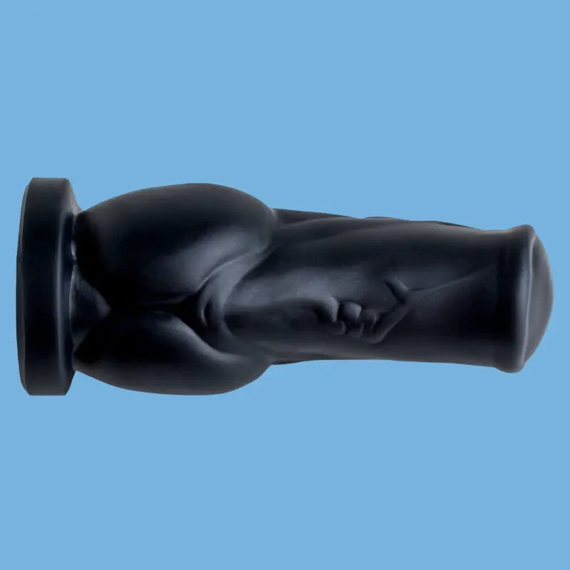 Hankey's Toys Solatok Fantasy-Dildo, Knot-Basis, 3 Größen | Dark-Ink