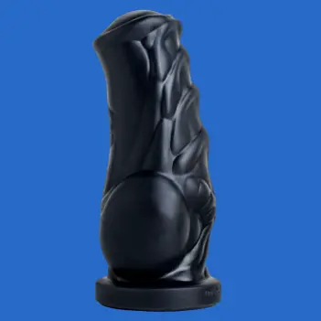 Hankey's Toys Solatok Fantasy-Dildo, Knot-Basis, 3 Größen | Dark-Ink