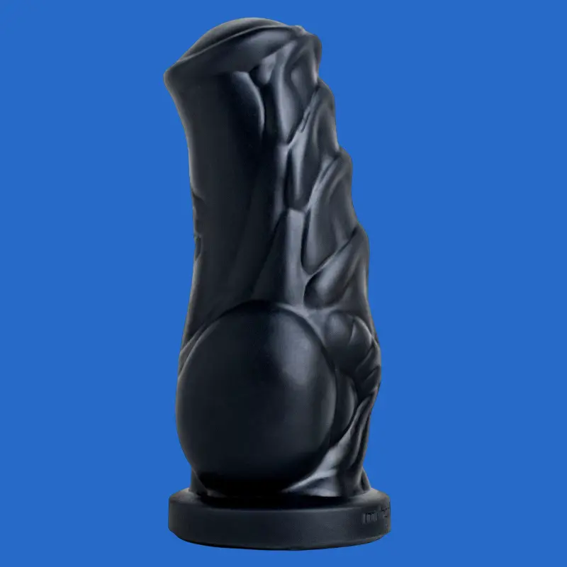 Hankey's Toys Solatok Fantasy-Dildo, Knot-Basis, 3 Größen | Dark-Ink