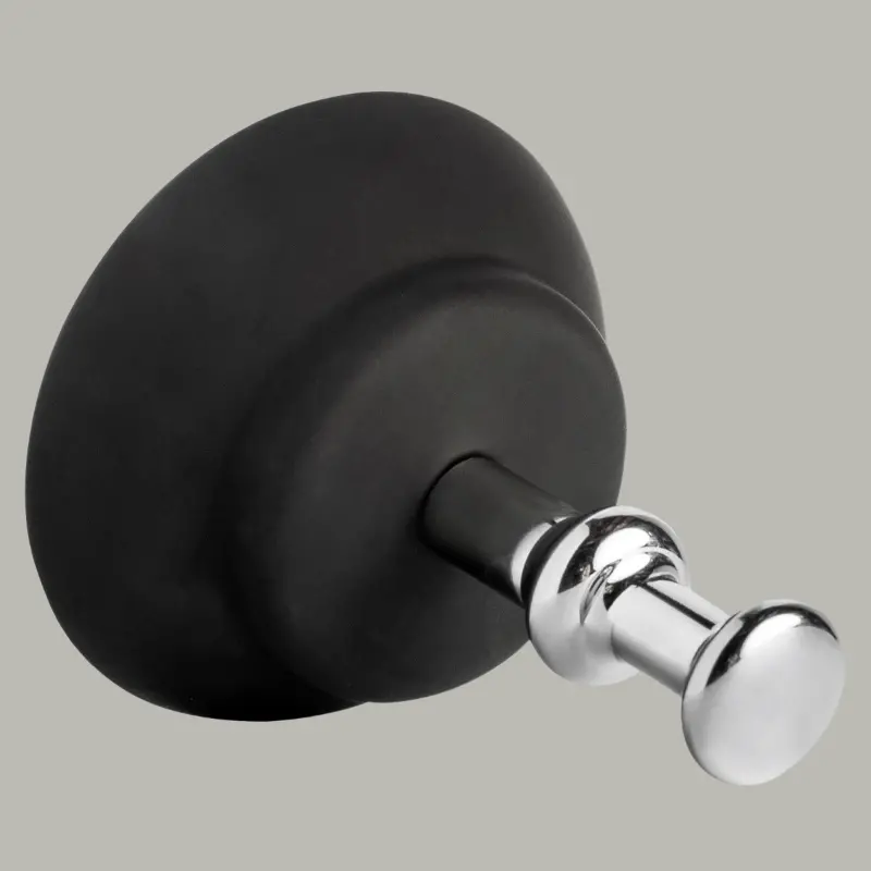Ventouse pour dildo Hankey's Toys, silicone 4", embout alu | Dark-Ink