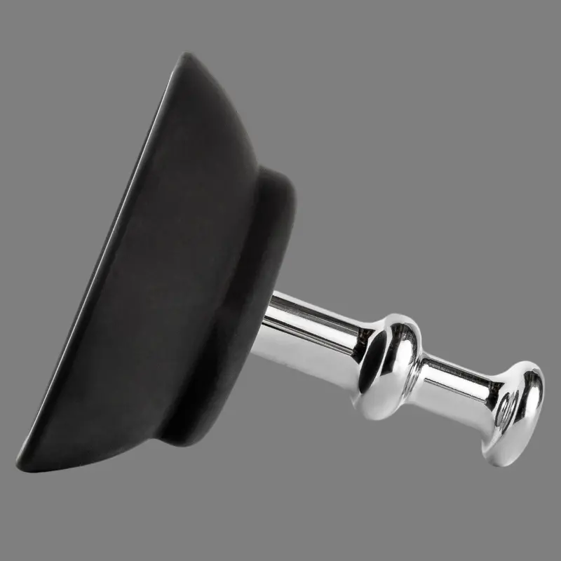 Ventouse pour dildo Hankey's Toys, silicone 4", embout alu | Dark-Ink
