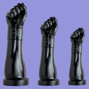 Hankey's Toys Gut Puncher Fisting Dildo, waisted 3 sizes | Dark-Ink