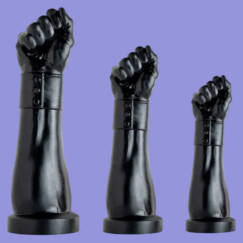 Hankey's Toys Gut Puncher Fisting Dildo, waisted 3 sizes | Dark-Ink