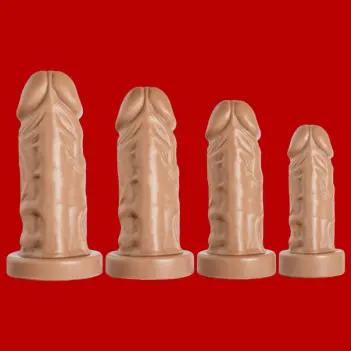 Hankey's Toys LW Tip Realistic Dildo, Medium to XXXL | Dark-Ink