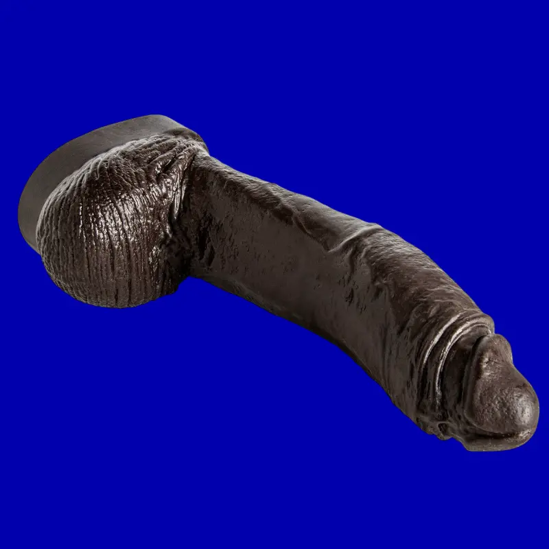 Hankey's Toys Ray Diesel Realistic Dildo, lifecast, harness | Dark-Ink