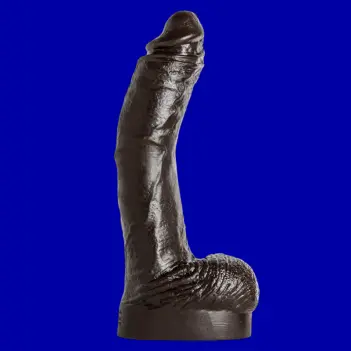 Hankey's Toys Ray Diesel Realistic Dildo, lifecast, harness | Dark-Ink