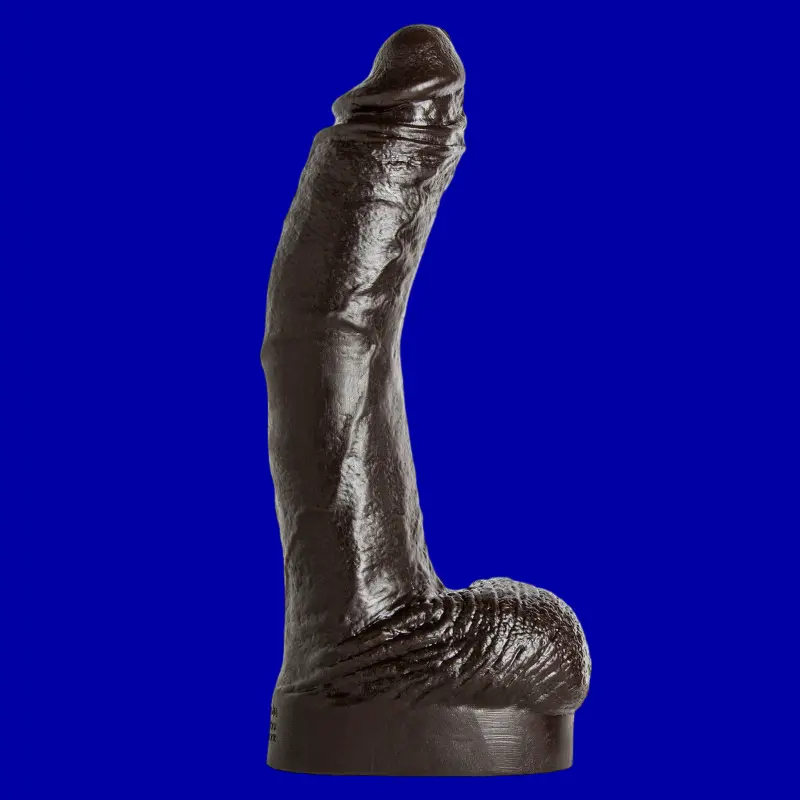 Hankey's Toys Ray Diesel Realistic Dildo, lifecast, harness | Dark-Ink