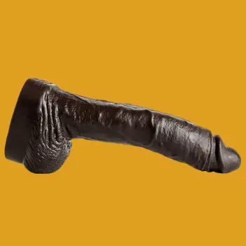 Hankey's Toys Ray Diesel Realistic Dildo, lifecast, harness | Dark-Ink
