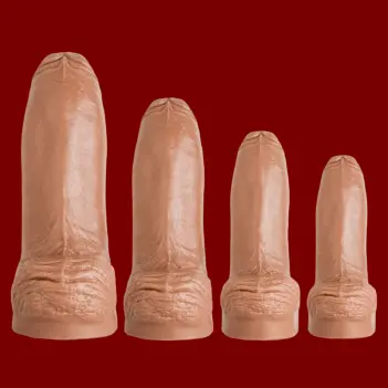Hankey's Toys Machoman Realistic Dildo, uncut lifecast | Dark-Ink