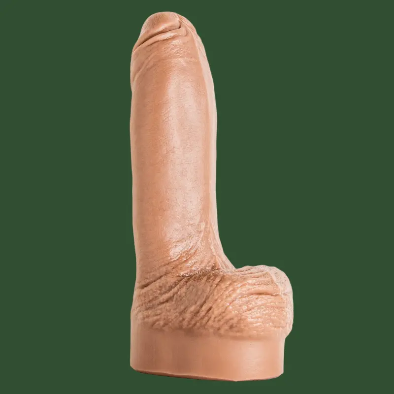 Hankey's Toys Machoman Realistic Dildo, uncut lifecast | Dark-Ink