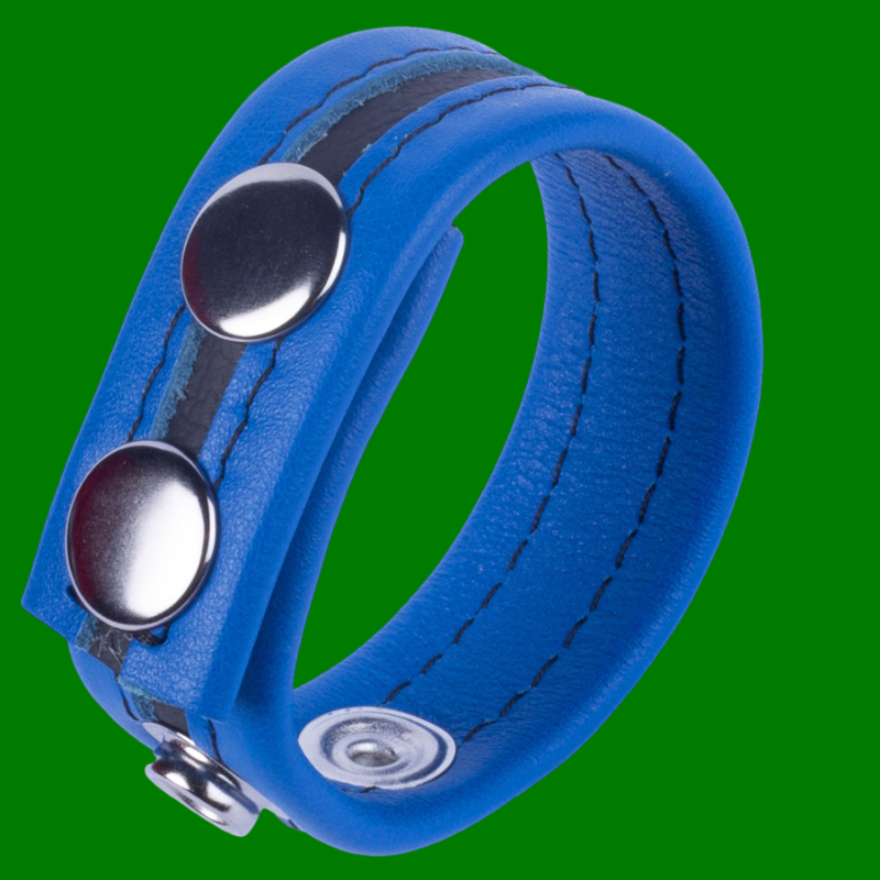 Royal leather black striped cockstrap