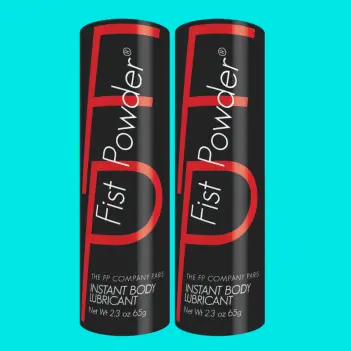 FistPowder X2 Fisting Lube Powder, 65 g Makes Up to 13 L | Dark-Ink
