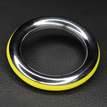 DARKLINE Cazzo Penisring, Edelstahl mit Silikonband | Dark-Ink