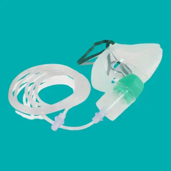 Masque inhalateur ZENN souple, tuyau de connexion inclus | Dark-Ink
