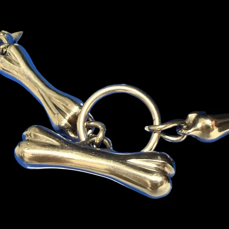 Bone Collar – Collier Puppy Play en acier inoxydable | Dark-Ink