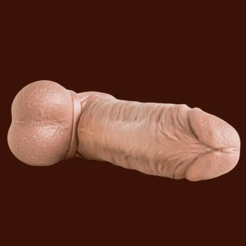 Hankey's Toys Latin Lover realistischer Dildo, Penisring | Dark-Ink