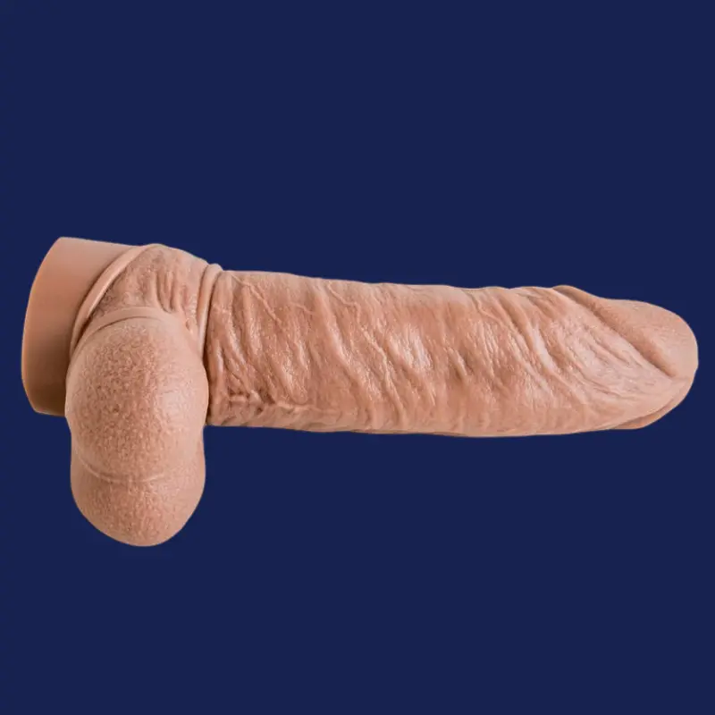Hankey's Toys Latin Lover realistischer Dildo, Penisring | Dark-Ink
