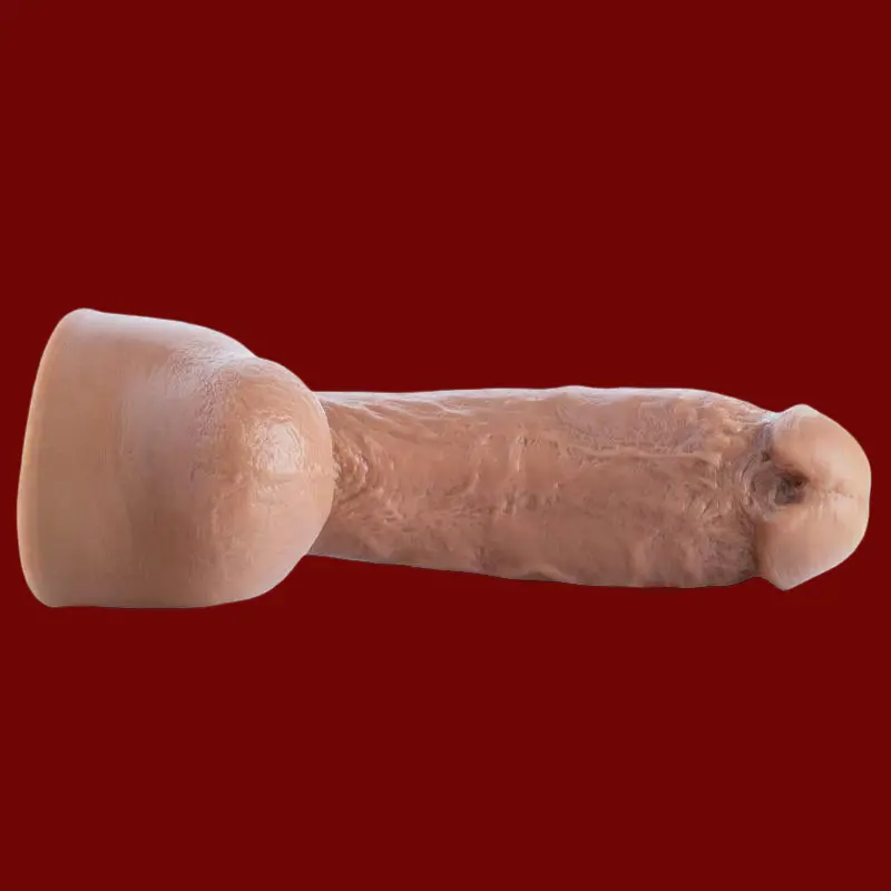 Hankey's Toys Isaac X Realistic Dildo, 4 sizes up to 4XL | Dark-Ink