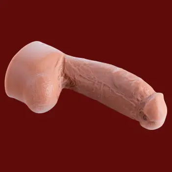 Hankey's Toys Isaac X Realistic Dildo, 4 sizes up to 4XL | Dark-Ink