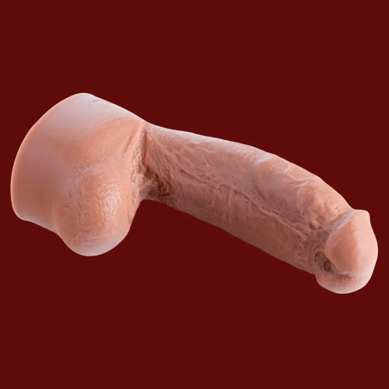Hankey's Toys Isaac X Realistic Dildo, 4 sizes up to 4XL | Dark-Ink