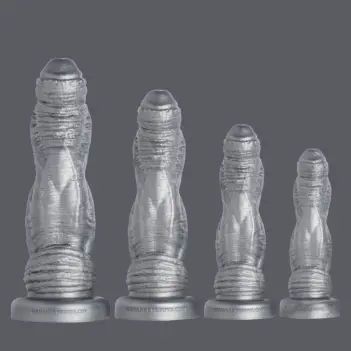 Gode fantasy Horny Rhino Hankey's Toys, deux nœuds | Dark-Ink