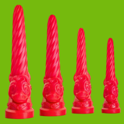 Unicorn dildo red