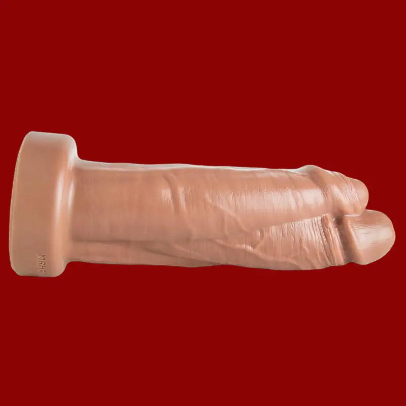 Hankey's Toys Three Amigos Triple Dildo, 4 firmness levels | Dark-Ink