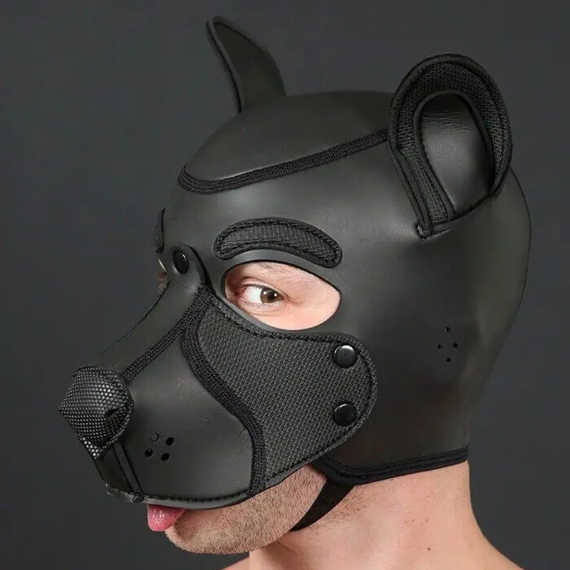 Frisky Puppy Hood Mr S Leather, Neopren ohne Kinnriemen | Dark-Ink