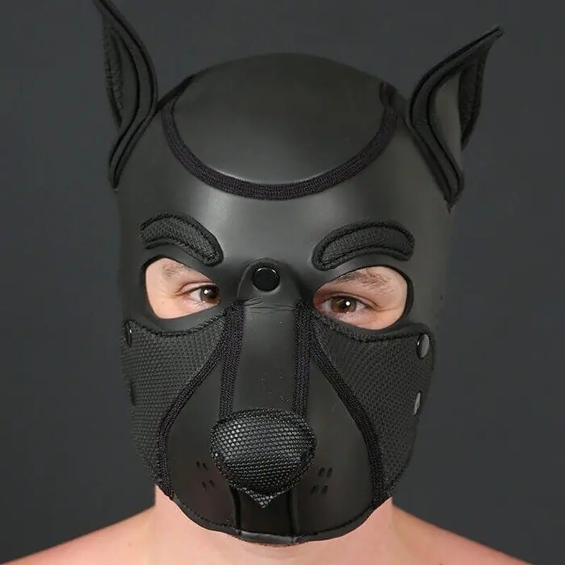 Frisky Puppy Hood Mr S Leather, Neopren ohne Kinnriemen | Dark-Ink