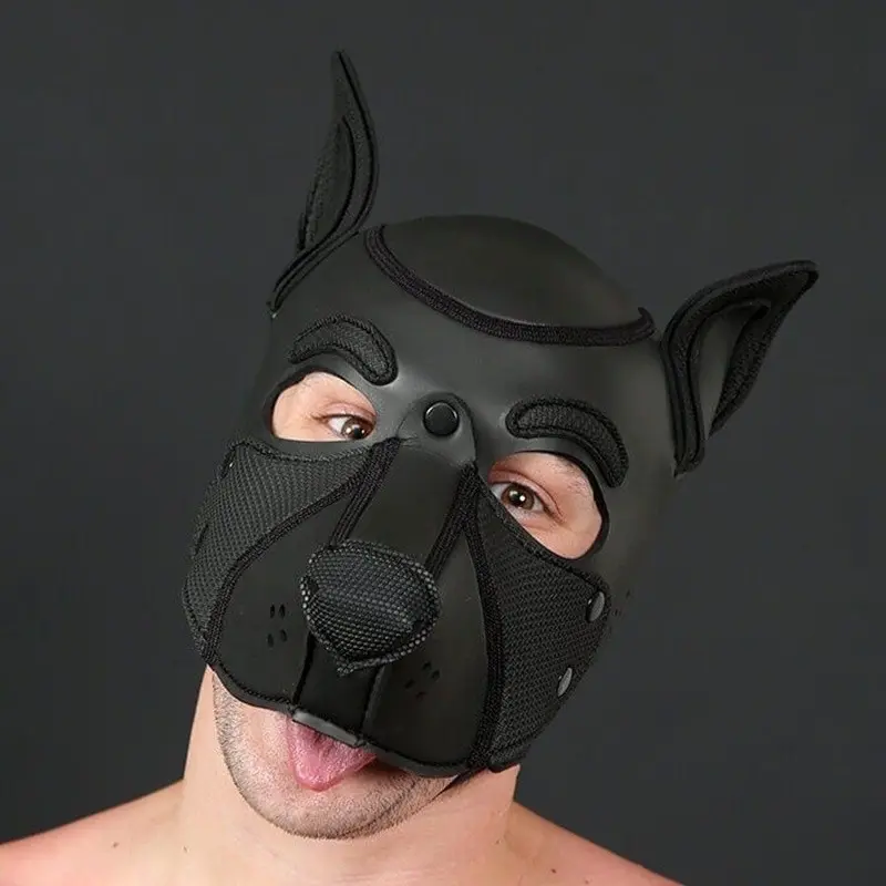 Frisky Puppy Hood Mr S Leather, Neopren ohne Kinnriemen | Dark-Ink