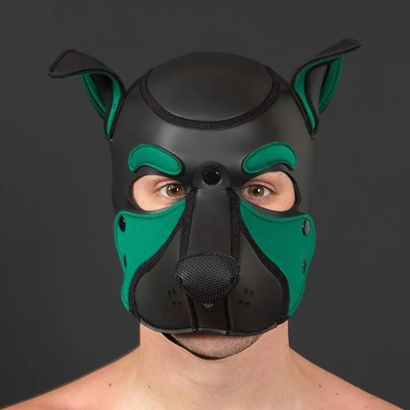 Cagoule puppy Frisky Hunter Mr S Leather, museau 16 coloris | Dark-Ink