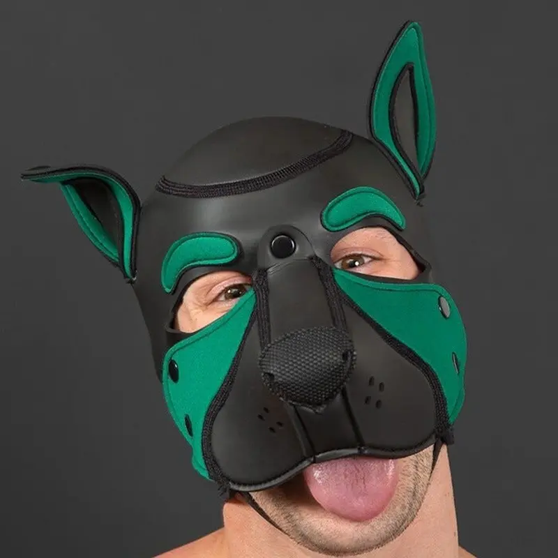 Cagoule puppy Frisky Hunter Mr S Leather, museau 16 coloris | Dark-Ink