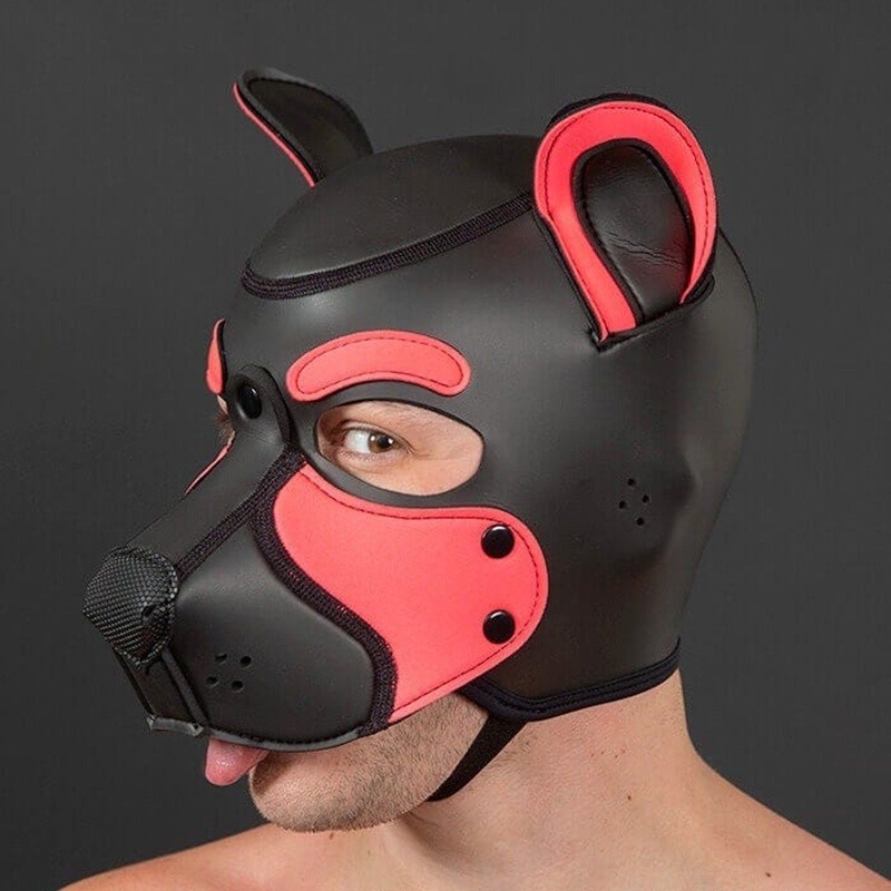 Neo frisky pup hood Pink