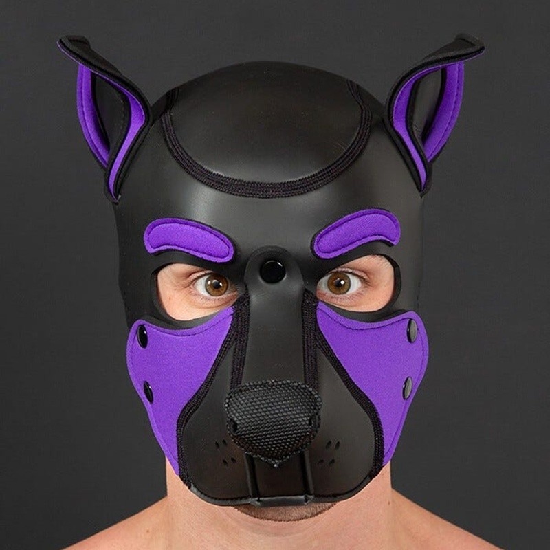 Neo frisky pup hood Purple
