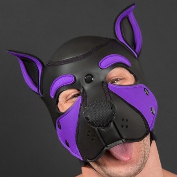 Neo frisky pup hood Purple
