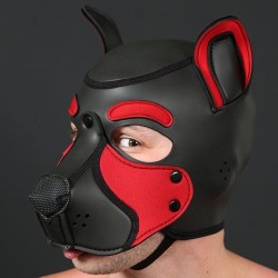 Neo frisky pup hood Red