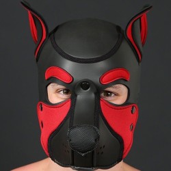 Neo frisky pup hood Red