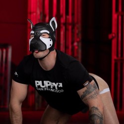 Neo frisky pup hood White