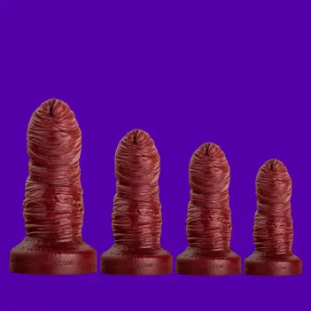 Hankey's Toys HungerFF Prolapse Dildo, life cast, 4 sizes | Dark-Ink