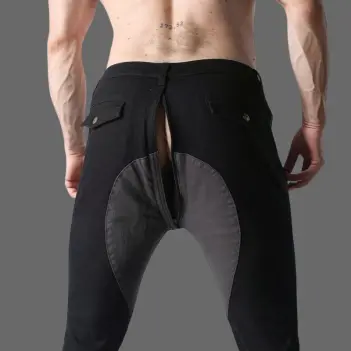 CB13 Brigade Twill Zipper Pant, Satteldetail, schwarz | Dark-Ink