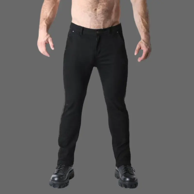 CB13 Brigade Twill Zipper Pant, Satteldetail, schwarz | Dark-Ink