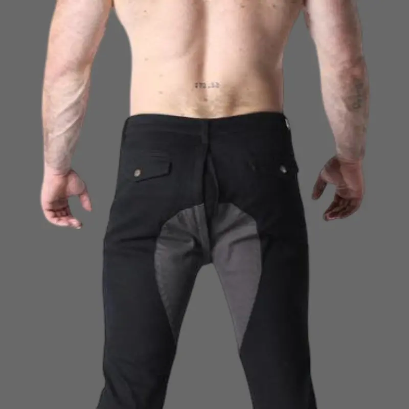 CB13 Brigade Twill Zipper Pant, Satteldetail, schwarz | Dark-Ink