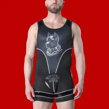 Singlet chaps Dark Pup CB13 Kennel Club, espalda abierta | Dark-Ink