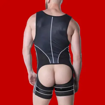 Singlet chaps Dark Pup CB13 Kennel Club, espalda abierta | Dark-Ink