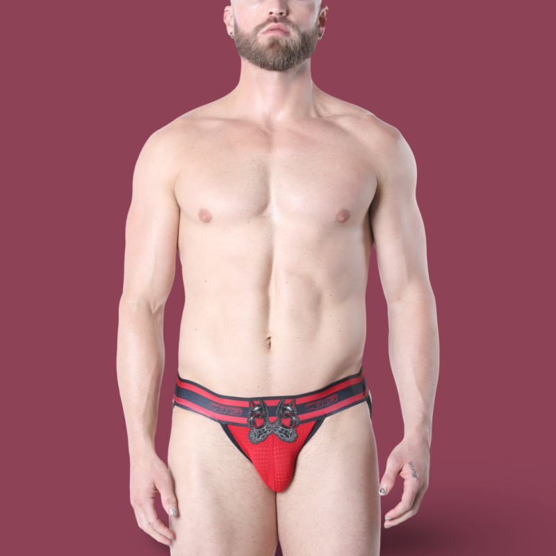 Kennel Club Dark Pup singlet chaps Red