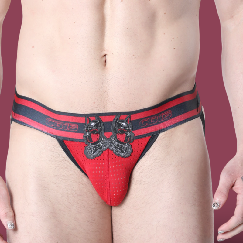 Kennel Club Dark Pup Jockstrap Red