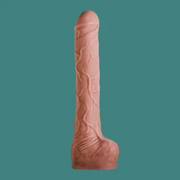 Hankey's Toys Largo Extra-Long Dildo, 16" insertable | Dark-Ink