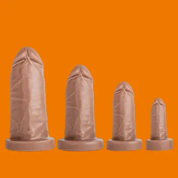 Hankey's Toys Mateo realistischer Dildo, Lifecast, 4 Größen | Dark-Ink