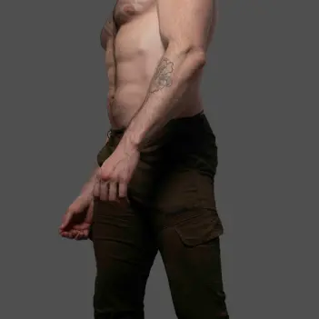 Pantalón cargo CB13 Conquest Army, cremallera trasera | Dark-Ink